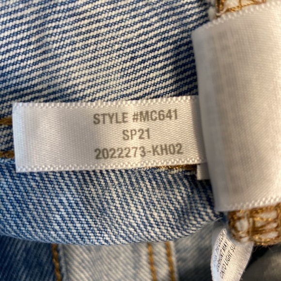 Madewell Mid-Rise Button Fly Relaxed Denim Jean Shorts Homecrest Wash Size 26 - Picture 14 of 14